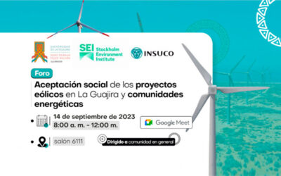 Forum “Acceptation sociale des projets éoliens et des communautés énergétiques à La Guajira”